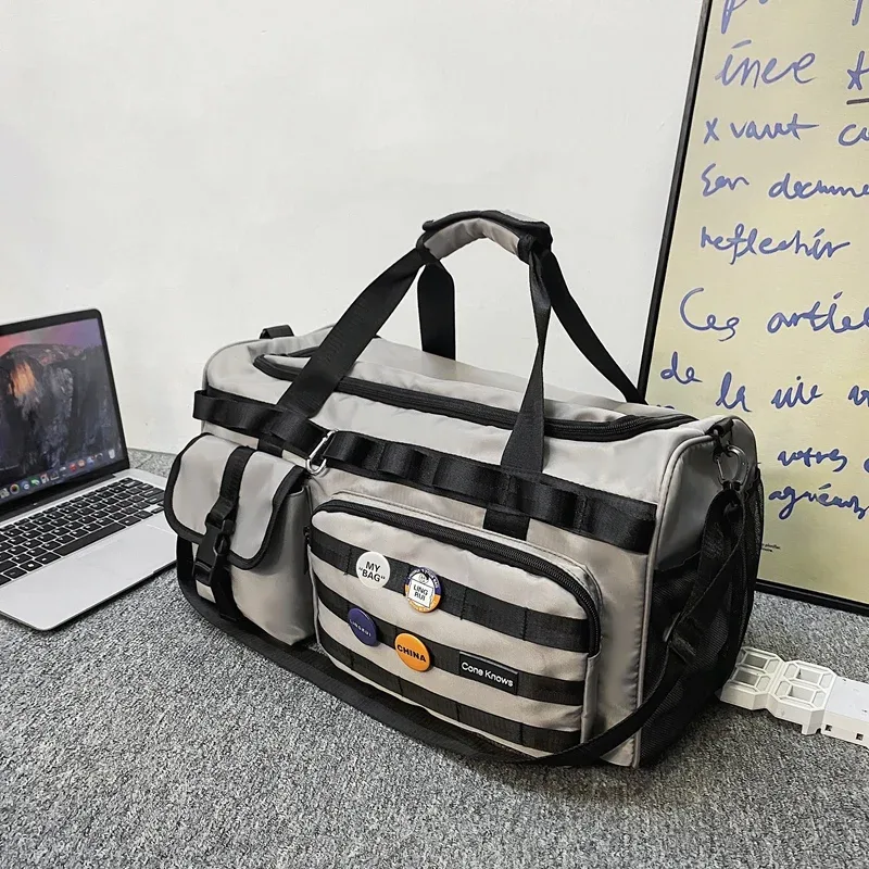 sac de voyage en nylon grande capacité – sac à dos sport imperméable pour hommes et femmes
