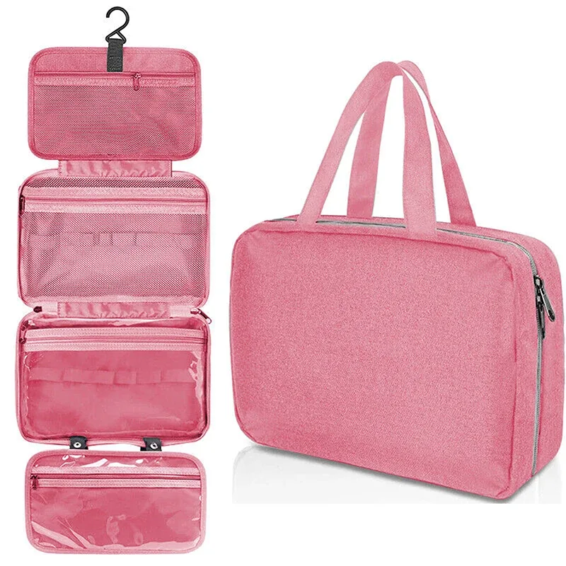 trousse de toilette pliante étanche, sac à main de voyage, grande trousse de toilette, trousse de maquillage, trousse de rangement pour rasoir, fournitures automobiles