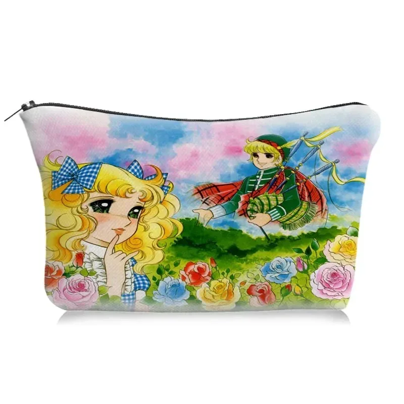 sac de maquillage de poupée de bonbons pour femmes, organisateur de cosmétiques de voyage, sacs de toilette de rangement de dessin animé mignon pour filles