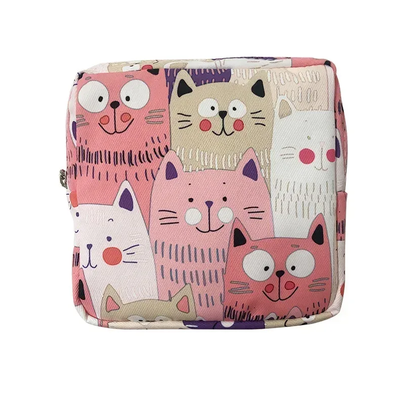 ensemble de petits sacs à cosmétiques pour femmes, mini serviettes hygiéniques pour filles, trousse de maquillage, sacs à rouge à lèvres, sacs de voyage pour écouteurs, sacs d'inforthérapeute
