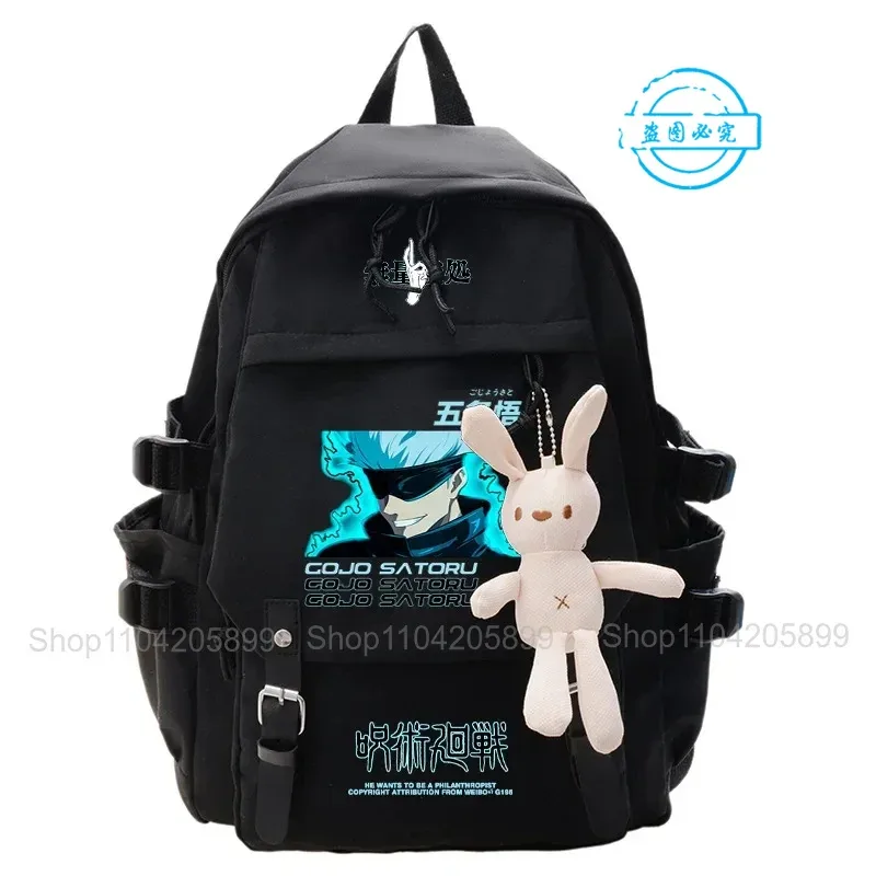 sac à dos jujutsu kaisen, sac d'école pour étudiants, cosplay, mochila, cadeaux pour garçons et filles, sac à dos de dessin animé, sac à dos pour ordinateur portable, sac à dos de voyage