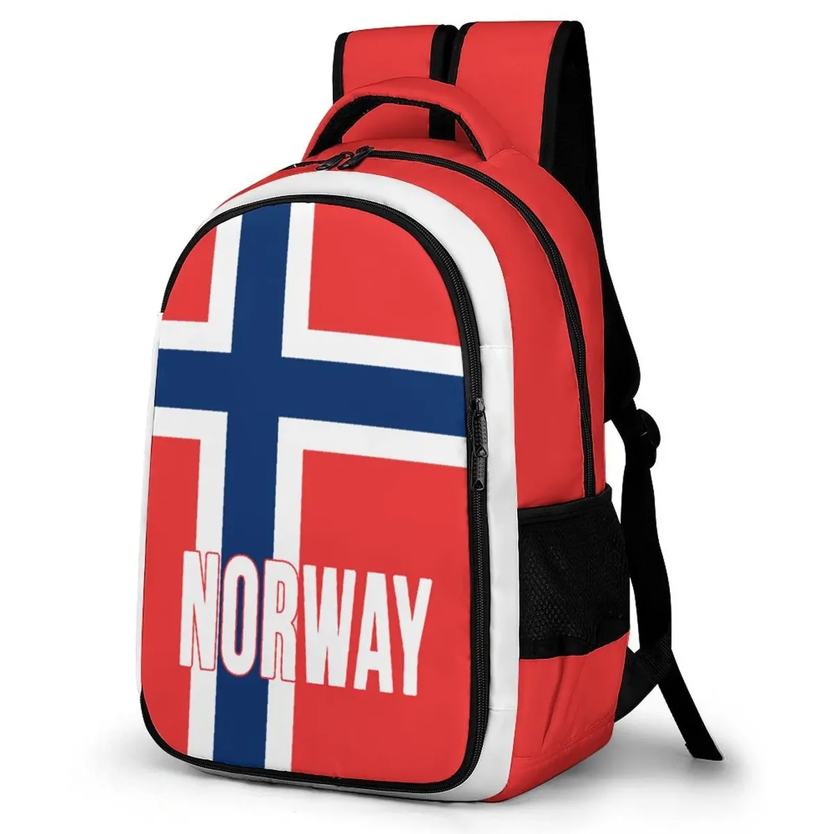 sac à dos avec drapeau norvégien, cartable pour étudiants, sac à dos intelligent pour voyage d'affaires et loisirs, sac à dos pour ordinateur portable, sac de travail de bureau