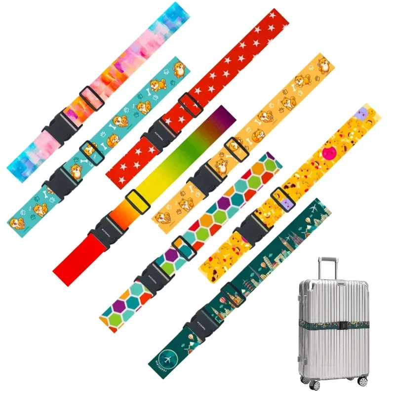 sangle de bagage de voyage, ceinture d'emballage réglable, accessoires de valise, périmètre de 180cm