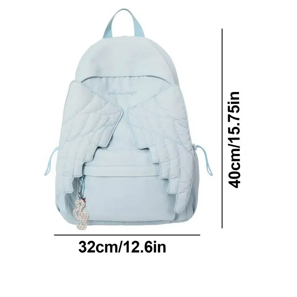 sac à dos angel wing pour femmes et filles, sac d'école léger en nylon, sac à dos de jour pour les voyages et les déplacements en plein air