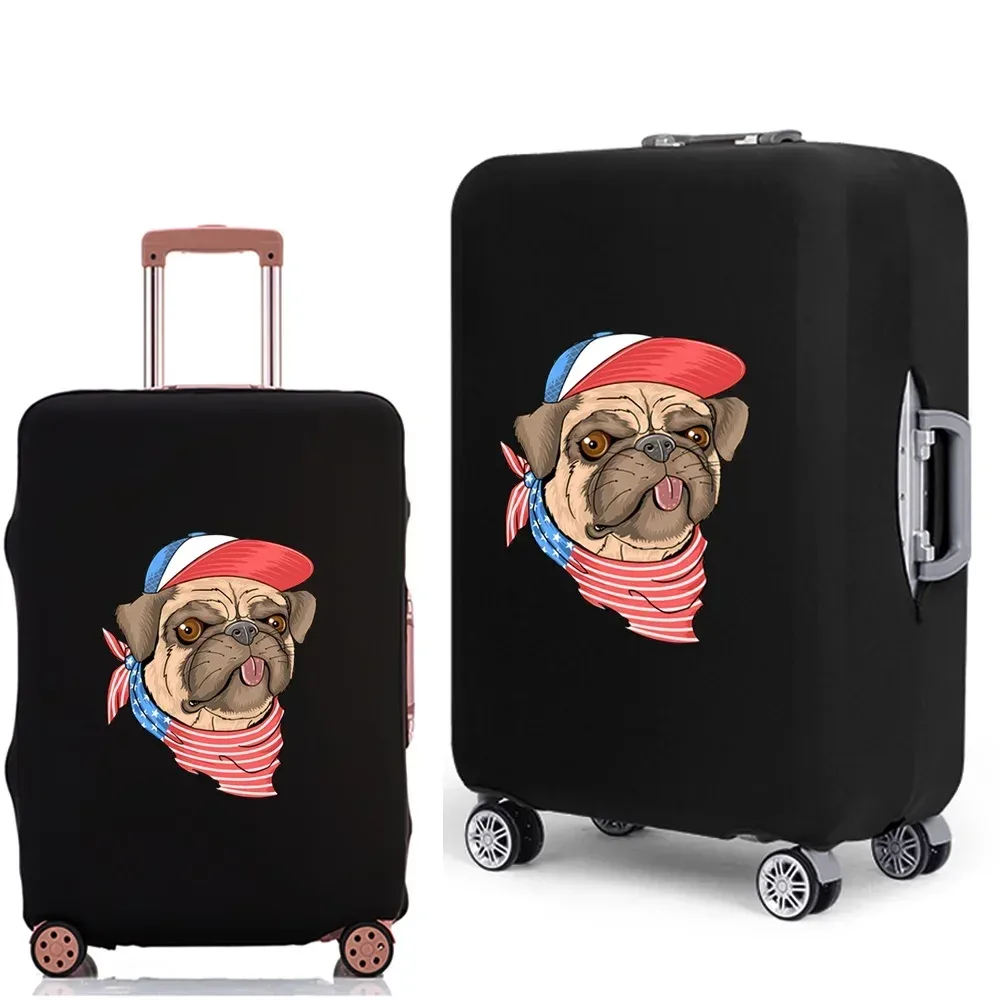 juste de protection élastique pour bagages de voyage, étui épais, housse anti-poussière, nouveau motif de chien, appliquer 18-28, 2022