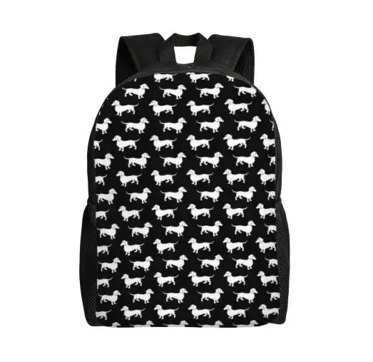 sac à dos dachshund dogs pour garçons et filles, saucisse wiener, sacs de voyage pour l'école ou le collège, sac à livres pour femmes et hommes, convient pour ordinateur portable 15 pouces