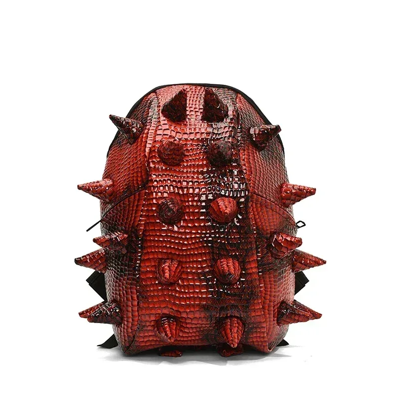 sacs à dos en pu en forme de hérisson, grande capacité, haute qualité, design unique, personnalité, unisexe, nouveau style à la mode 2024