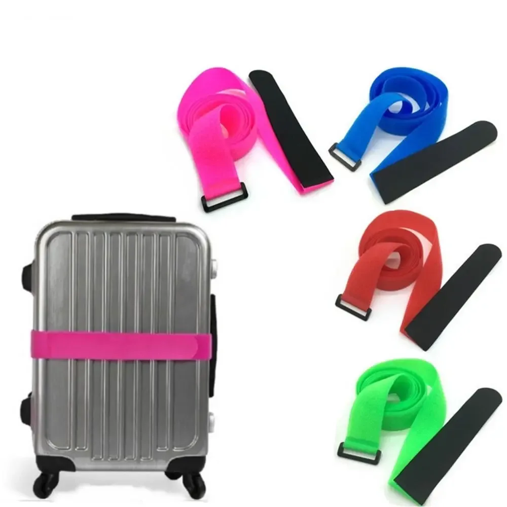 Bande élastique réglable en Nylon pour bagages de voyage, ceinture d'emballage croisée, sangles de protection pour valise, accessoires de voyage