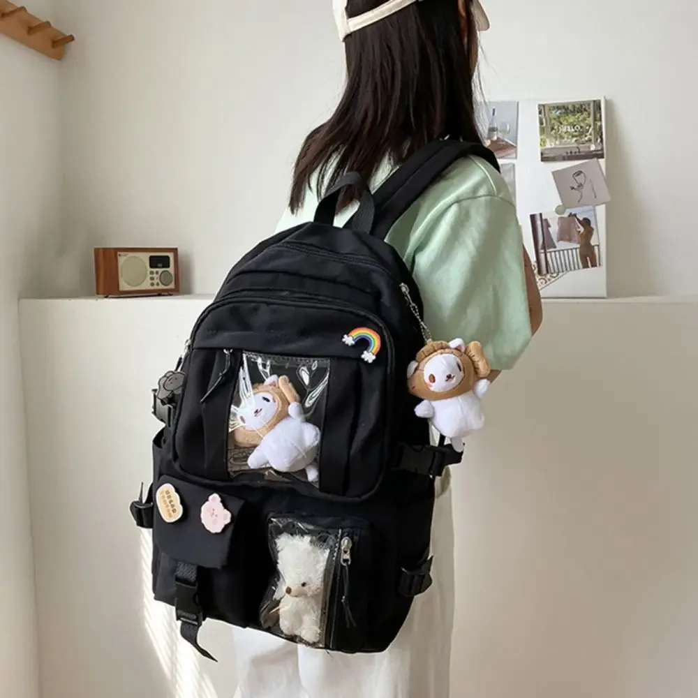 sac à dos scolaire imperméable de haute qualité en nylon, grande capacité, pour étudiants