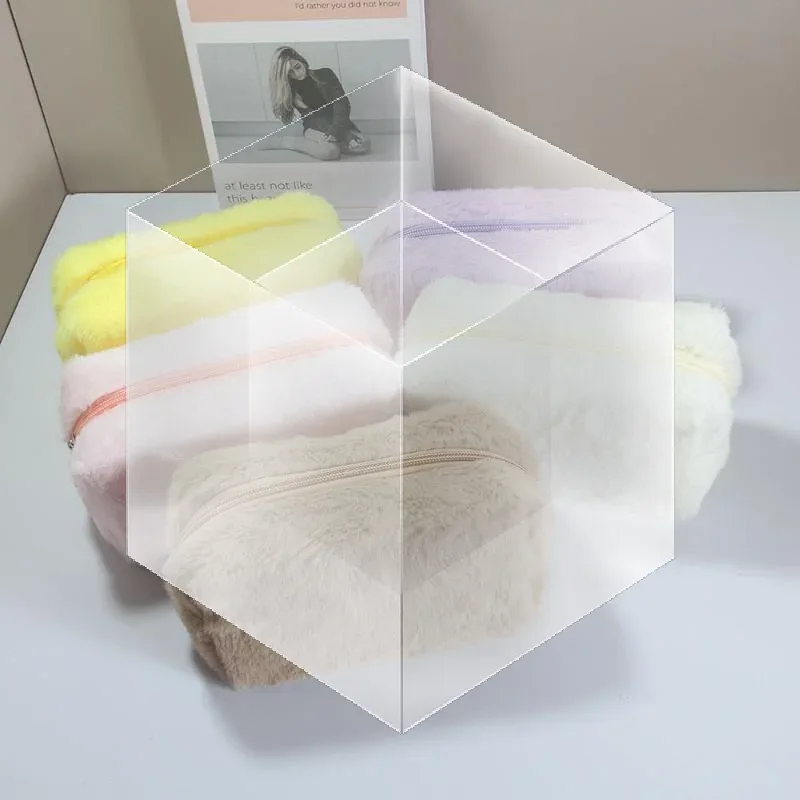 sac à maquillage minimaliste en velours côtelé, grande capacité, sac de rangement pour cosmétiques de voyage, trousse de maquillage pour femmes