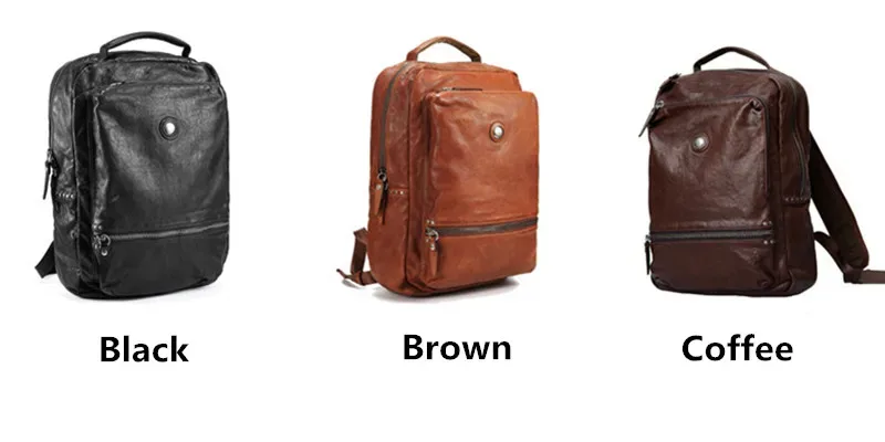 sac à dos décontracté de haute qualité en cuir véritable pour hommes et femmes, sac à dos de voyage de luxe en cuir de vache souple pour adolescents, sac à dos noir pour ordinateur portable