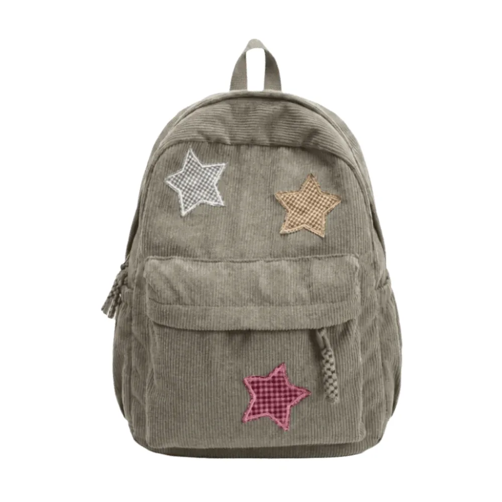 sac à dos en velours côtelé tendance, léger, grande capacité, sac à dos scolaire coloré, multi-poches, sac de voyage décontracté