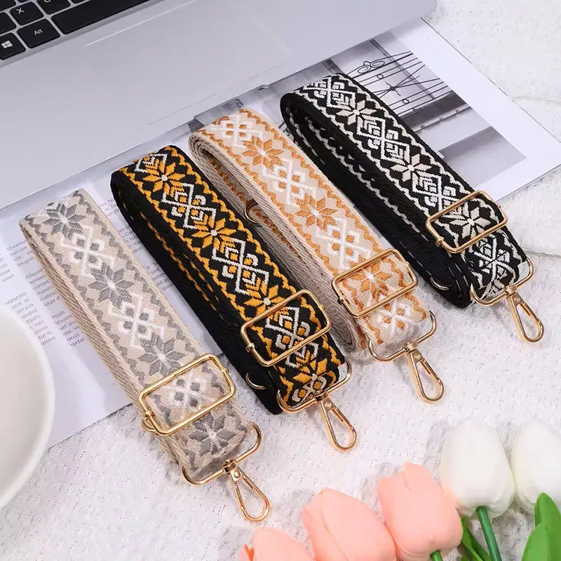 Sangle d'épaule minimaliste et polyvalente de 1.5 pouces, sangle de sac multifonctionnelle remplaçable, accessoire de sac à bandoulière réglable