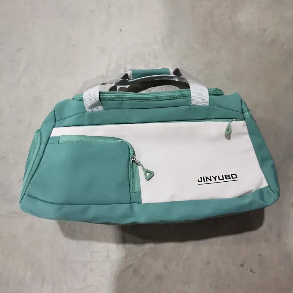sac de voyage oxford à fermeture éclair, sac de voyage pliable en nylon robuste, sac de sport multicouche de couleur unie, sac à main de grande capacité pour le fitness