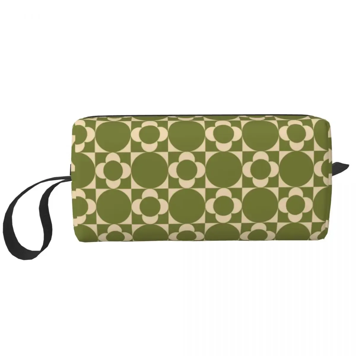 orla kiely-trousse de toilette de voyage à imprimé personnalisé de fleur d'émeraude, sacs de rangement de maquillage et de cosmétique pour femme, trousse de trousse dopp
