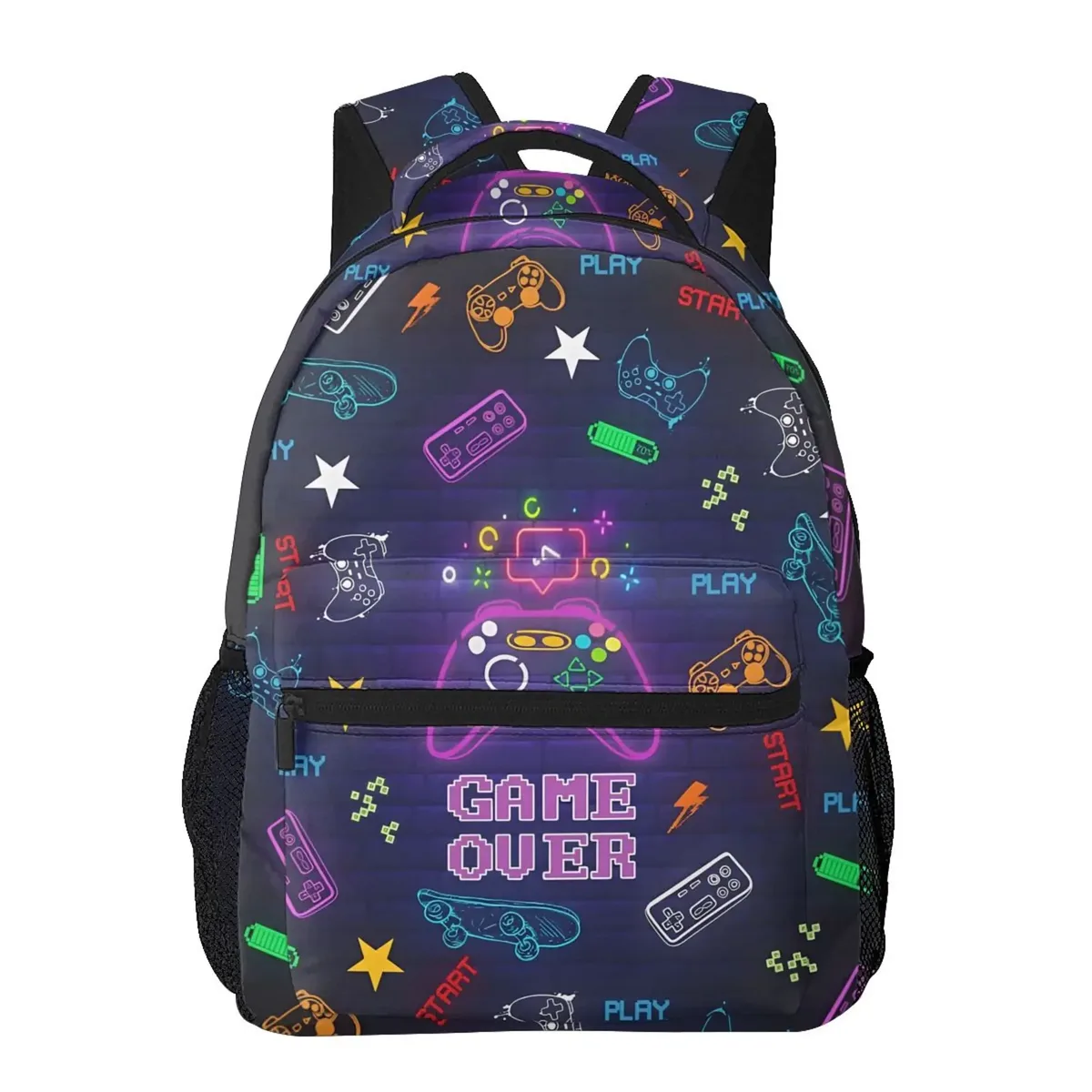 contrôleur de jeu vidéo sacs à dos d'ordinateur portable pour garçons filles durable école ordinateur bookbag unisexe voyage randonnée camping sac à dos