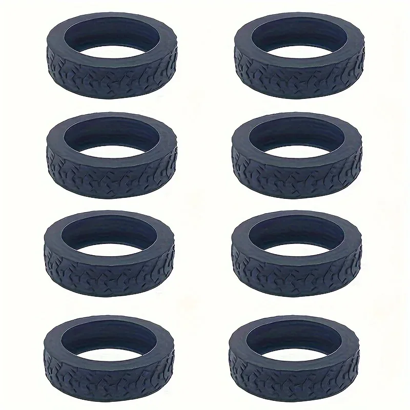 8 protections de roues en silicone pour valises, housse de protection pour roulettes de bagages, manchon anti-bruit pour roues de trolley