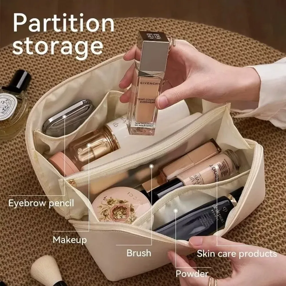 sacs de maquillage en forme d'oreiller, trousse de toilette pour femmes, étui de maquillage, pochette de rangement, boîte de luxe pour femme, sac de voyage, trousse de maquillage, organisateur de maquillage
