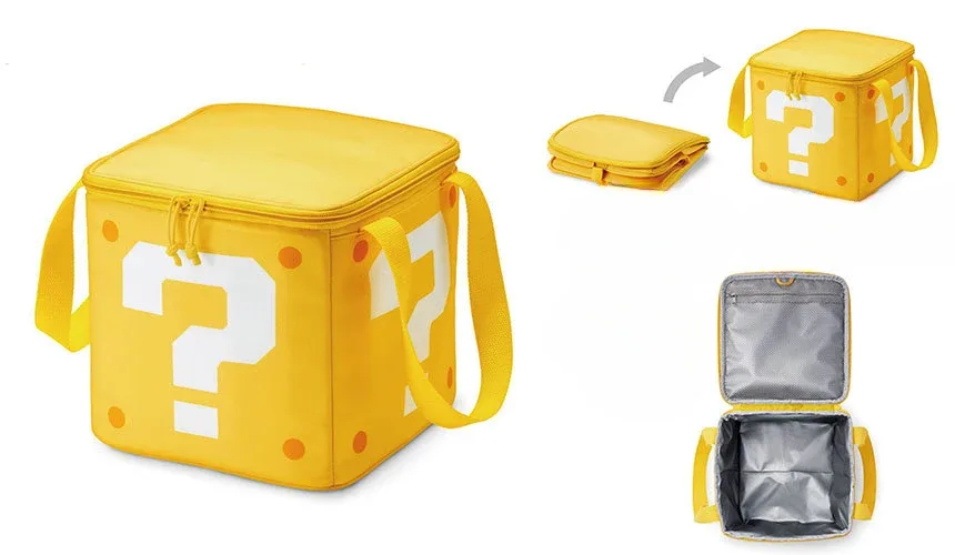 sac de rangement japonais pour points d'interrogation, boîte isolée de grande capacité pour pique-nique en plein air, isolation thermique, sac froid, sac de glace, sac à déjeuner