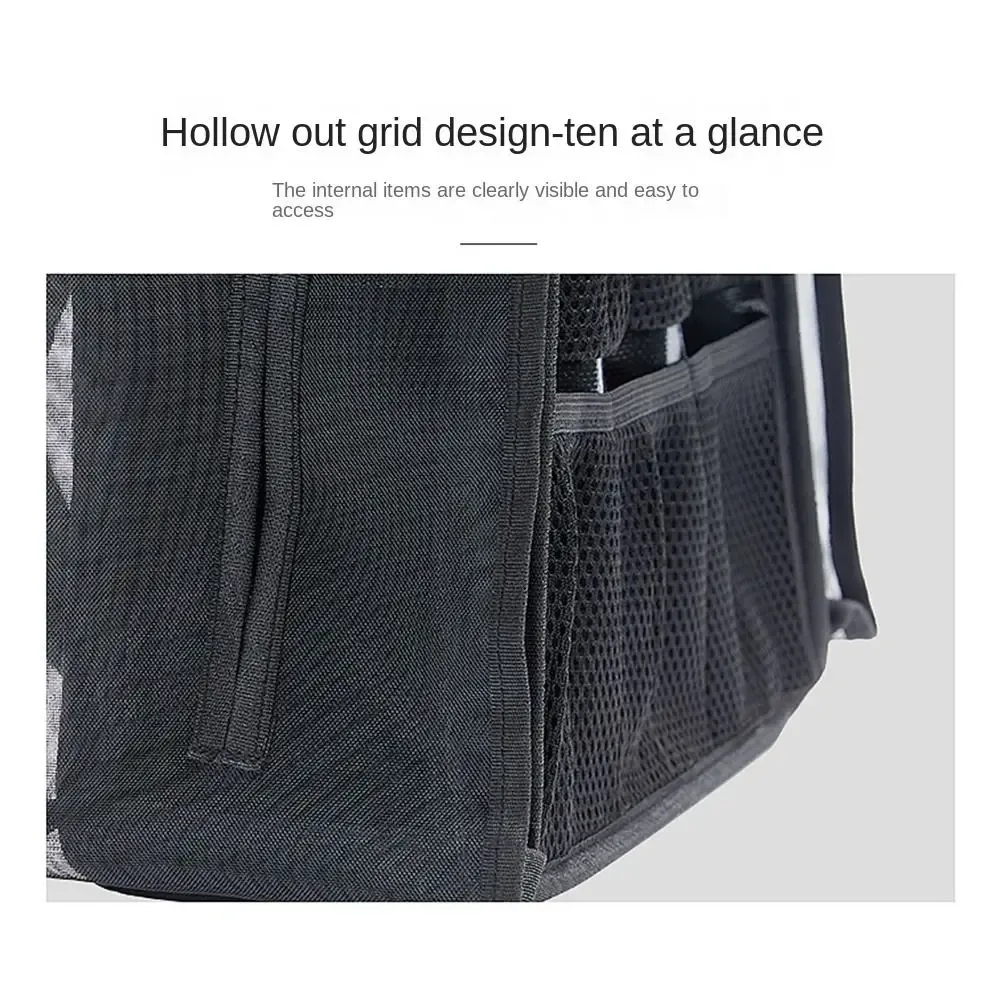 sac de rangement pour pinceaux cosmétiques de grande capacité, couleur noire, résistant à l'usure, sac pour coiffeur, organisateur de pinceaux de maquillage respirant et décontracté