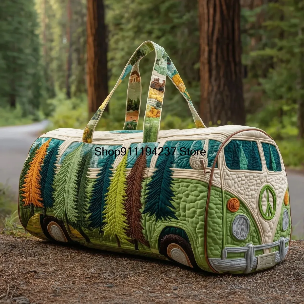 nouveau modèle de sac de voyage matelassé 3d hippie vibe