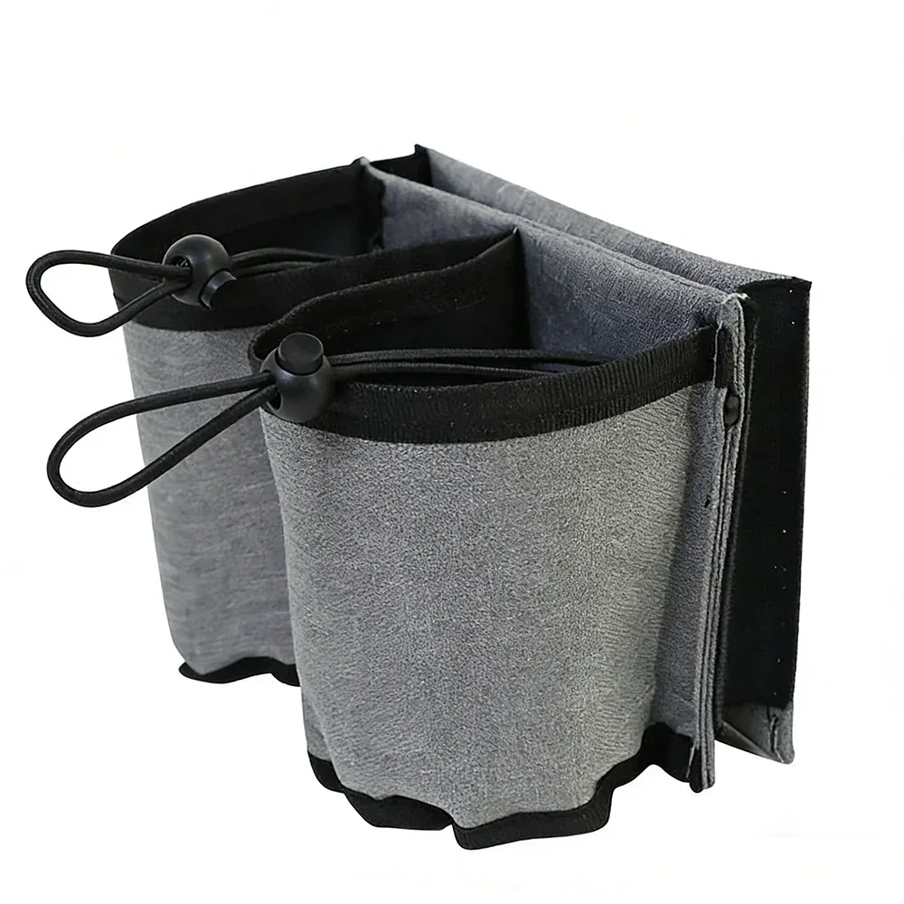 organisateur de bouteilles avec poignée de bagage, sac en tissu oxford, valise portable, 2 porte-gobelets, porte-boissons universel, accessoires de voyage