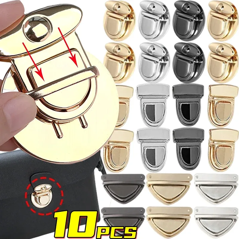 10 pièces serrures en métal sac fermoir boucles de capture pour sacs à main sacs à bandoulière sac à main fourre-tout fermetures fermoirs à pression bricolage artisanat sac accessoires