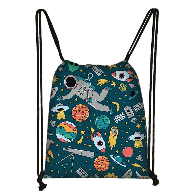 spacvier-sac à dos imprimé pilote pour femme, astronome ovni, proximité wstring, sac de rangement pour chaussures de voyage, support de livre pour adolescent, cadeau