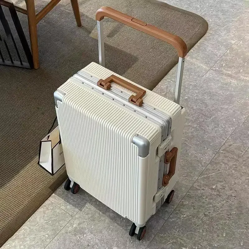 2025 nouveau large boîtier de chariot bagages grande capacité 20/24/26 pouces Plus cadre en aluminium ABS + PC bagages cabine valise d'embarquement