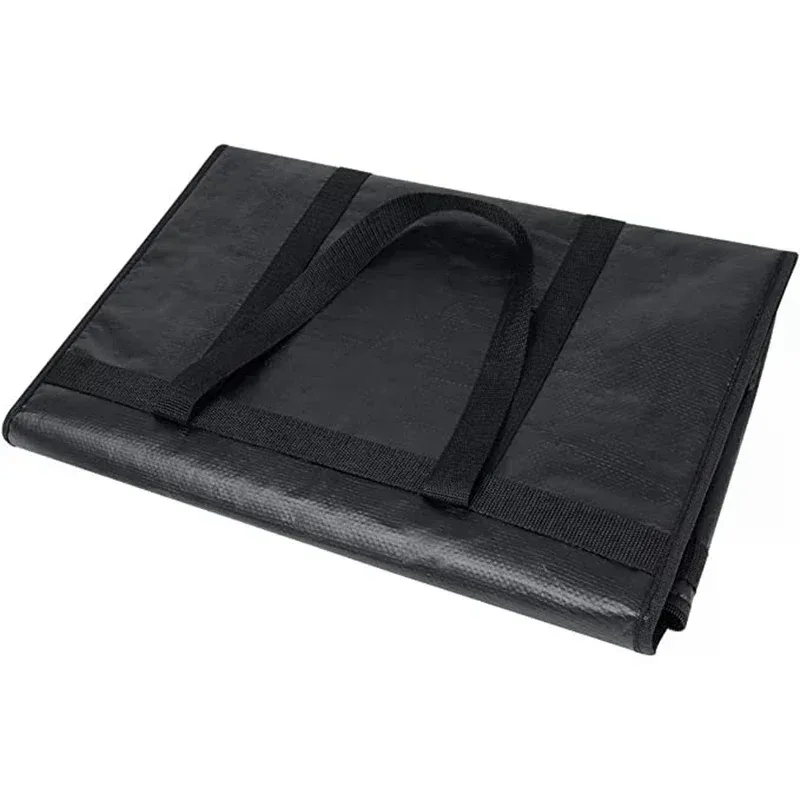 sac isotherme pliable en aluminium imperméable, sac de pique-nique portable, sac de livraison de nourriture, sac de rangement