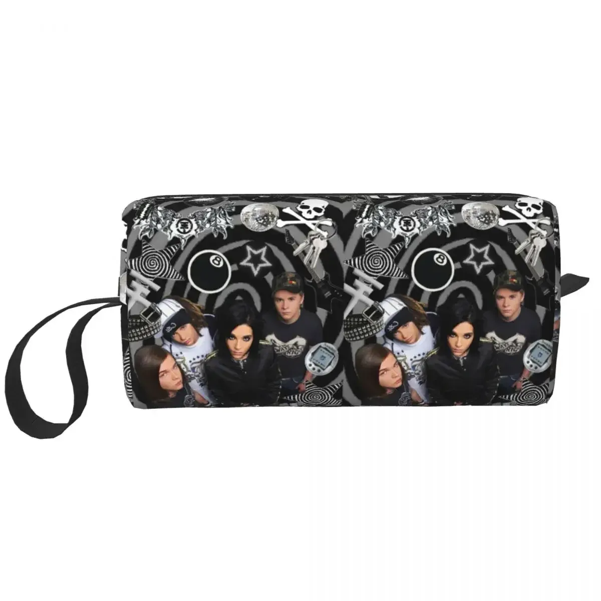 tokio hotel emblem – trousse de maquillage, organisateur de cosmétiques, trousse de rangement, trousse de beauté pour femmes, trousse à crayons