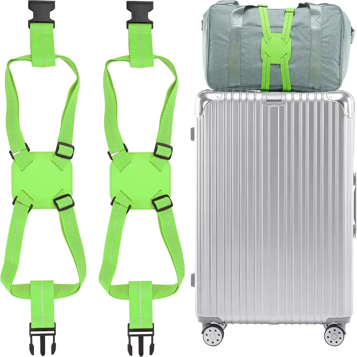 sangles à bagages pour valises, sangles élastiques pour fixer les sacs, essentiels de voyage pour valises, ajouter un sac
