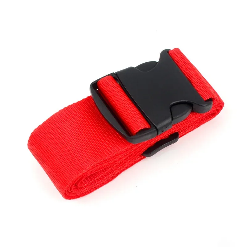 sangles de bagage droites pour valise, ceinture de bagage en polyester avec boucle de déverrouillage réglable, accessoire de voyage