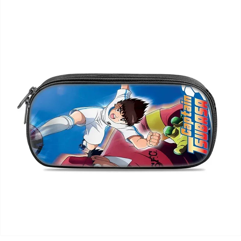 trousse à crayons captain tsubasa, polyvalente, motif dessin animé, grande capacité, article populaire, meilleur cadeau pour garçon ou fille pour les anniversaires à l'école