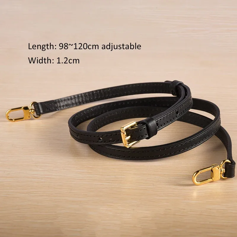 sangle de sac en cuir véritable, sangle d'épaule de haute qualité, accessoires de sac étroit, pièces de sac à bandoulière tendance