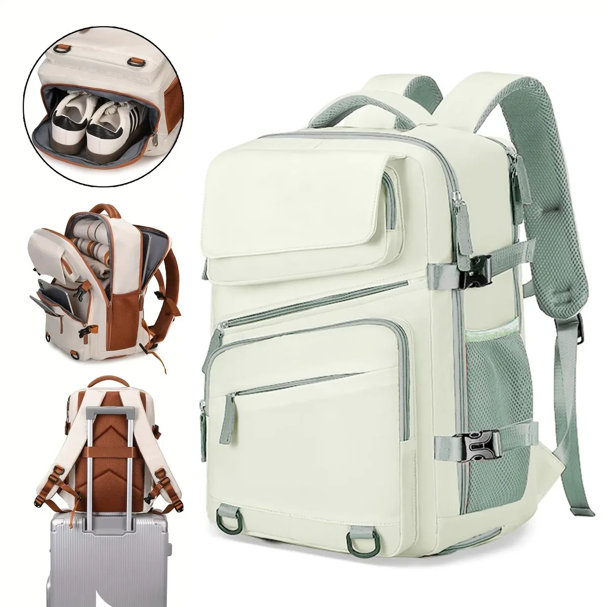 sac à dos d'affaires pour hommes et femmes, sac à dos extensible de grande capacité, sac à dos pour ordinateur, sac à dos, sac de voyage