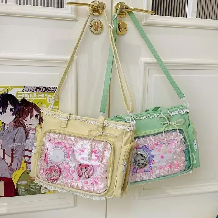 sac à bandoulière itabag japonais 2d motif ballerine grande façon, sac à main pour femme, cadeau pour amies
