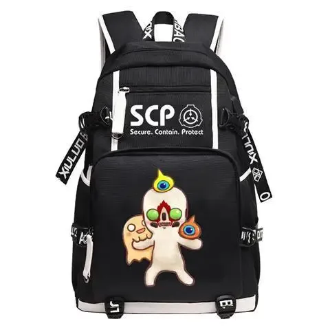 scp-sac à dos avec usb pour étudiants, cartable de voyage