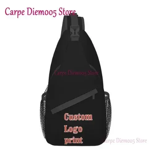 sac à dos à bandoulière avec logo personnalisé pour homme, sac de poitrine initié pour la randonnée