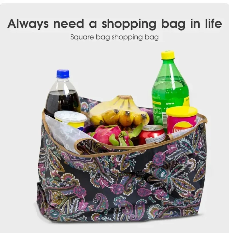 sac écologique pliable pour femmes, sac de courses ultra léger, sac fourre-tout écologique, sac fourre-tout pliable pour le quotidien des femmes