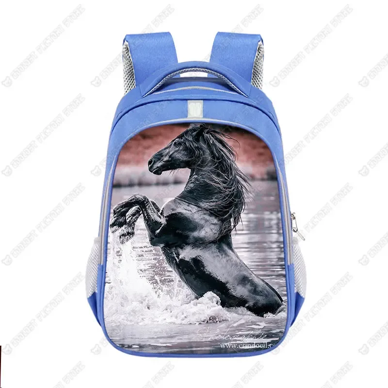 grand sac d'école animal horse pour enfants, cartable poney cool pour adolescents, sac à dos de voyage pour garçons et filles, mode pour enfants