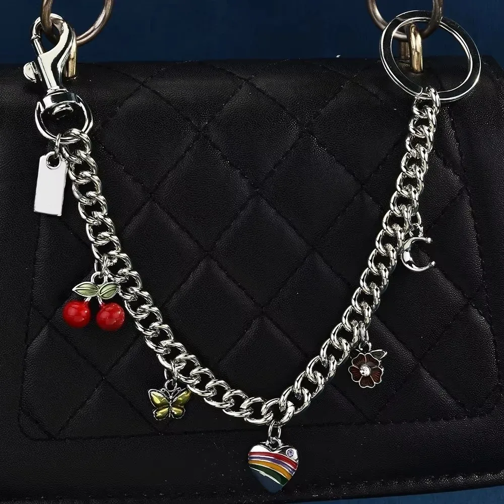 petit pendentif tendance en forme de fruit, chaîne détachable, pendentif cerise pour sac à dos, porte-clés, décoration pour fille