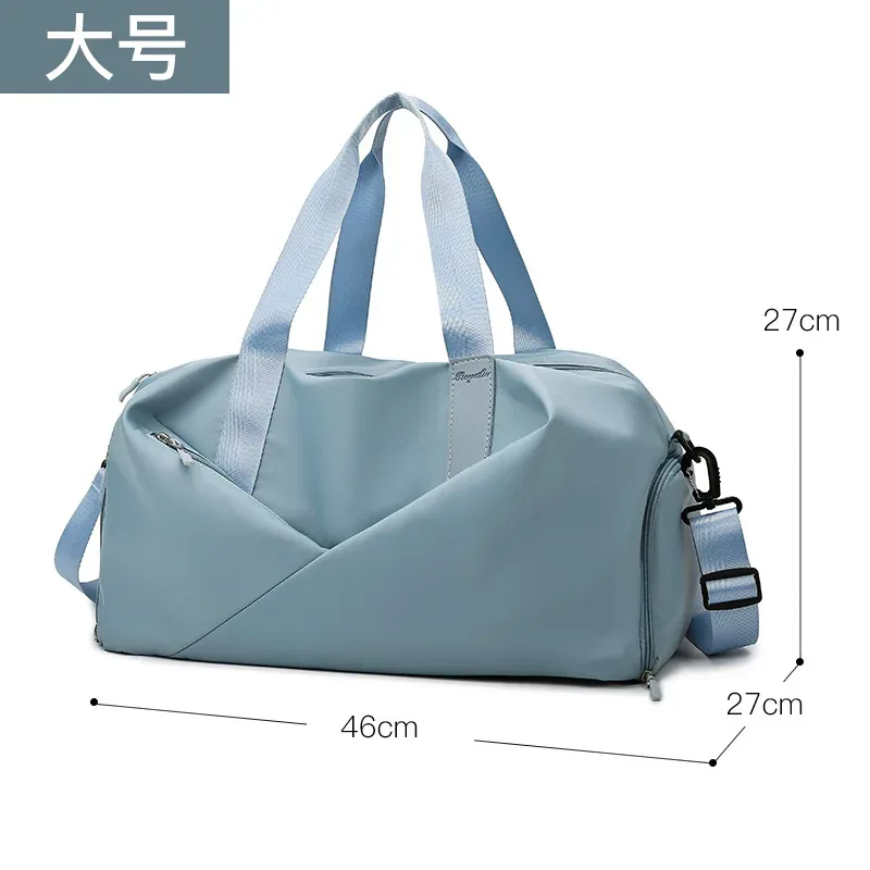 sac de sport personnalisé avec logo pour enfants, femmes, hommes – sac de voyage étanche pour vêtements secs et mouillés, sac à main, sac de natation, sac de week-end, sac d'entraînement de fitness – impression photo et nom