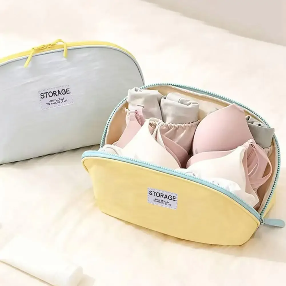 sac de rangement 3-en-1 pour sous-vêtements de voyage, étanche, organisateur de chaussettes et culottes, cube de rangement portable, pochette de bagage, trousse de toilette et cosmétiques