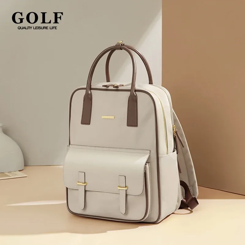 sac à dos de golf de luxe pour femmes, sacs à main de créateur, sac de voyage initié, grand sac vintage, 15 po