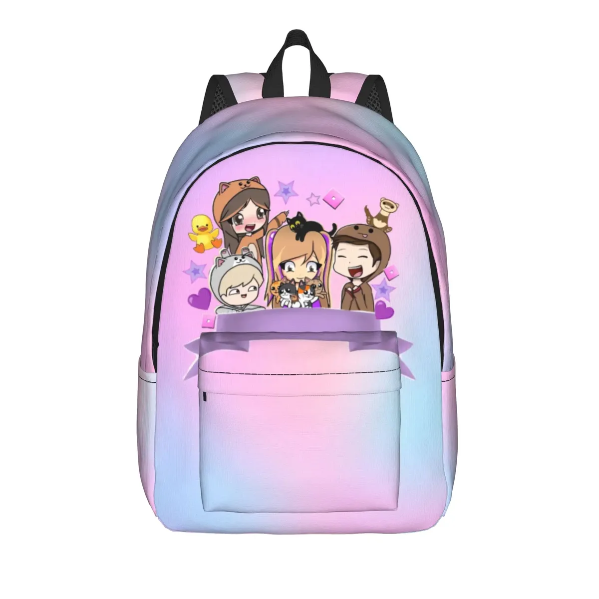 sac à dos orange hug star art lyna vallejos, sacs à dos de randonnée unisexes en polyester, grands sacs d'école décontractés