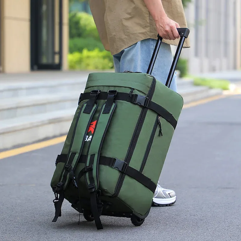 sac à dos à roulettes sac à main sac à dos de voyage étanche avec roues pour hommes sac à dos roulant pour ordinateur portable de voyage d'affaires
