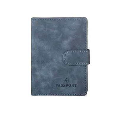 porte-passeport en cuir couvre étui étanche voyage carte de crédit portefeuille mignon passeport livre pour femmes/hommes boucle passeport couverture