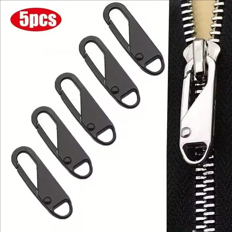 extracteur de fermeture éclair, onglets de remplacement, fermetures éclair détachables, curseur de tête, kit de réparation pour valises, sacs, vêtements, bricolage, artisanat de couture, 5 pièces