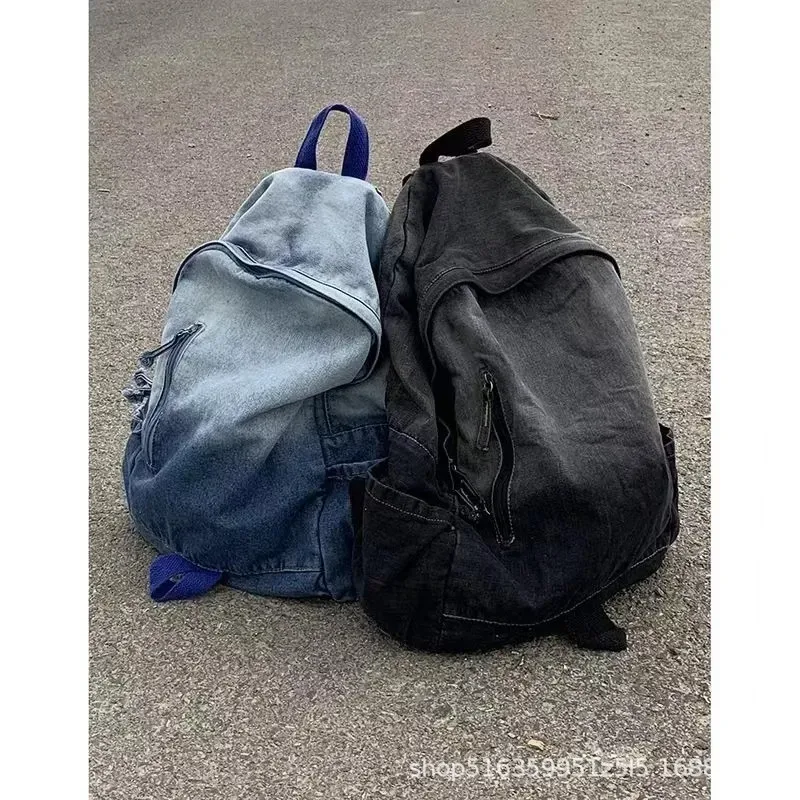 sac à dos personnalisé en jean dégradé, nouvelle collection automne-hiver, pour filles et garçons, idéal pour la maternelle, l'école et les voyages en extérieur